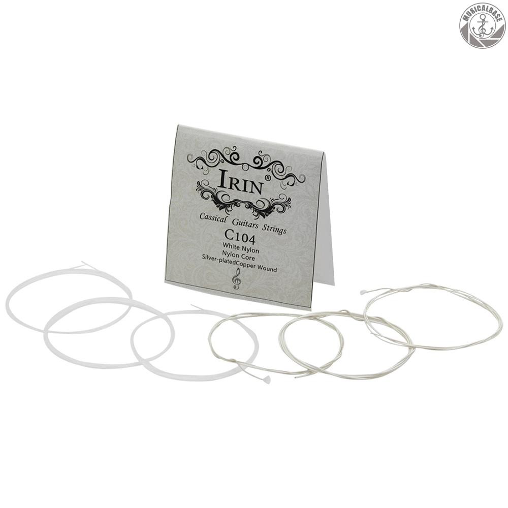 Set 6 Dây Đàn Guitar Mạ Bạc Và Đồng (. 028-.043)