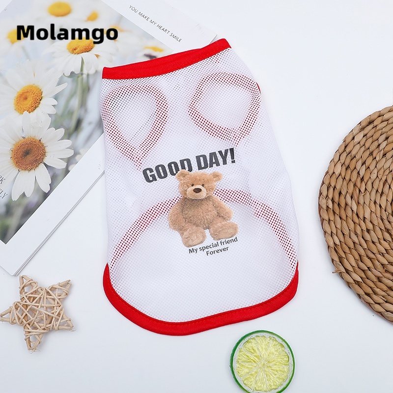 Áo Thun Cotton In Hình Gấu Teddy Dễ Thương Dành Cho Thú Cưng Size XS-XXL