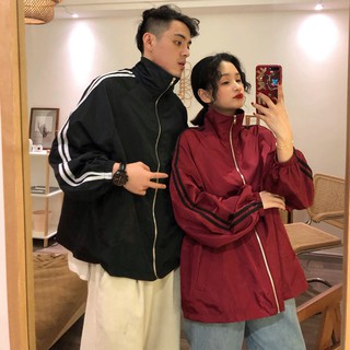 Áo khoác gió unisex oversize, ulzzang có sọc