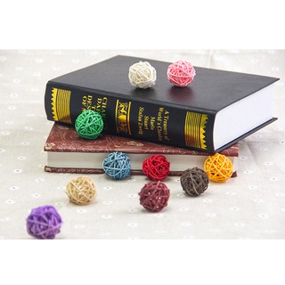 Combo 10 quả cầu mây 3cm phụ kiện chụp ảnh decor sản phẩm