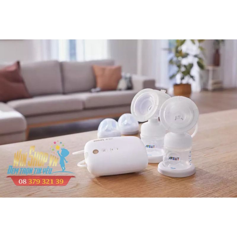 [ CHÍNH HÃNG] - Máy hút sữa Philips Avent E-Plus điện đôi SCF394/11