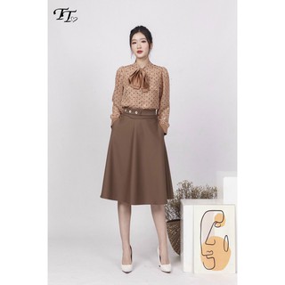 Chân váy công sở dáng xòe hàng thiết kế cao cấp