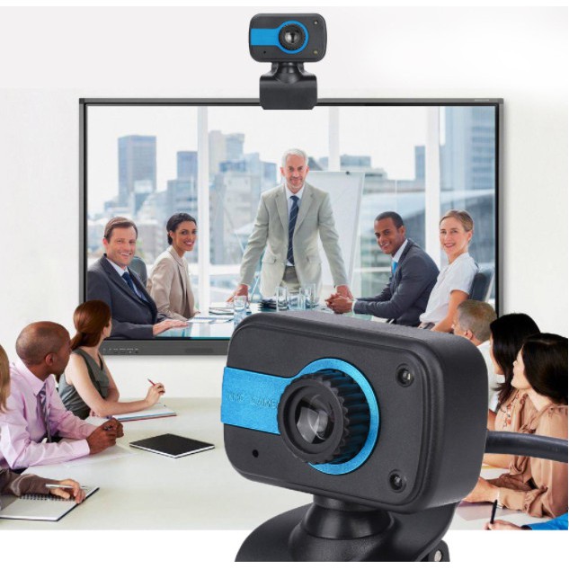 (Bảo hành 06 tháng) Webcam Kẹp màn mini có mic dùng cho máy tính có tích hợp mic và đèn Led trợ sáng - Webcam để bàn V3