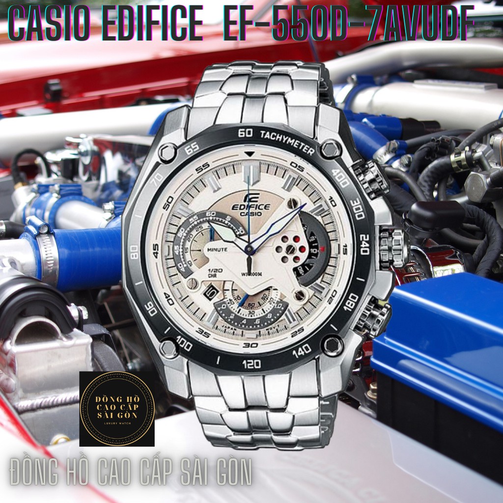 Đồng Hồ Nam Casio Edifice EF-550D, EF-550RBSP , Size 45mm , Fullbox Hãng