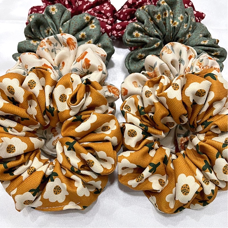 Dây buộc tóc Scrunchies Handmade tex nhung Nhiều mẫu