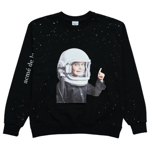 Áo Thun Dài Tay ADLV BABY FACE SWEATSHIRT BLACK SPACE TRAVEL