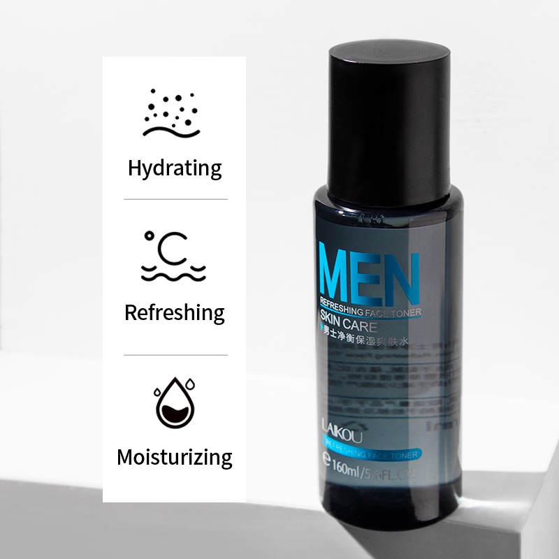 Nước cân bằng da LAIKOU giúp làm trắng và thu nhỏ lỗ chân lông cho nam giới 160ml
