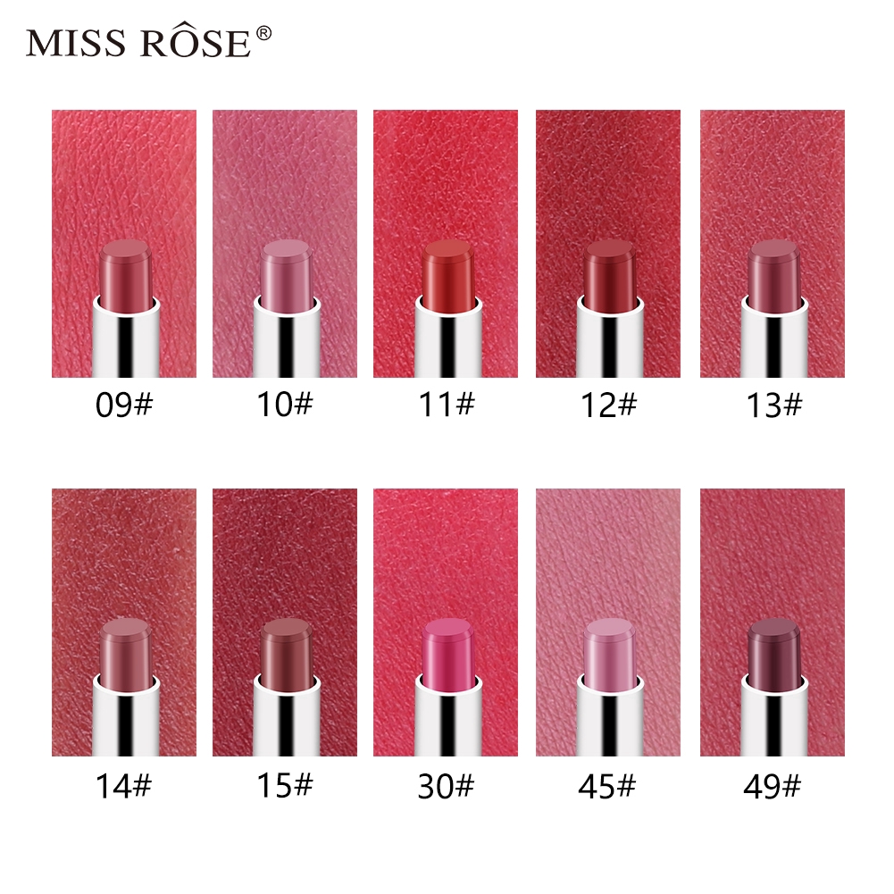 [Hàng mới về] Son sáp và chì kẻ môi Miss Rose 2 đầu chống nước lâu trôi