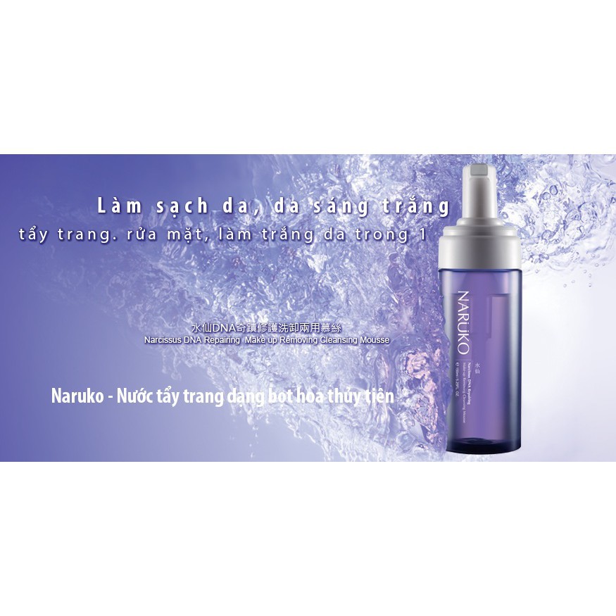 Nước tẩy trang dạng bọt Naruko Narcissus DNA Repairing Makeup Removing Cleansing Mousse 150 ml Hoa Thủy Tiên (Bản Đài) | WebRaoVat - webraovat.net.vn