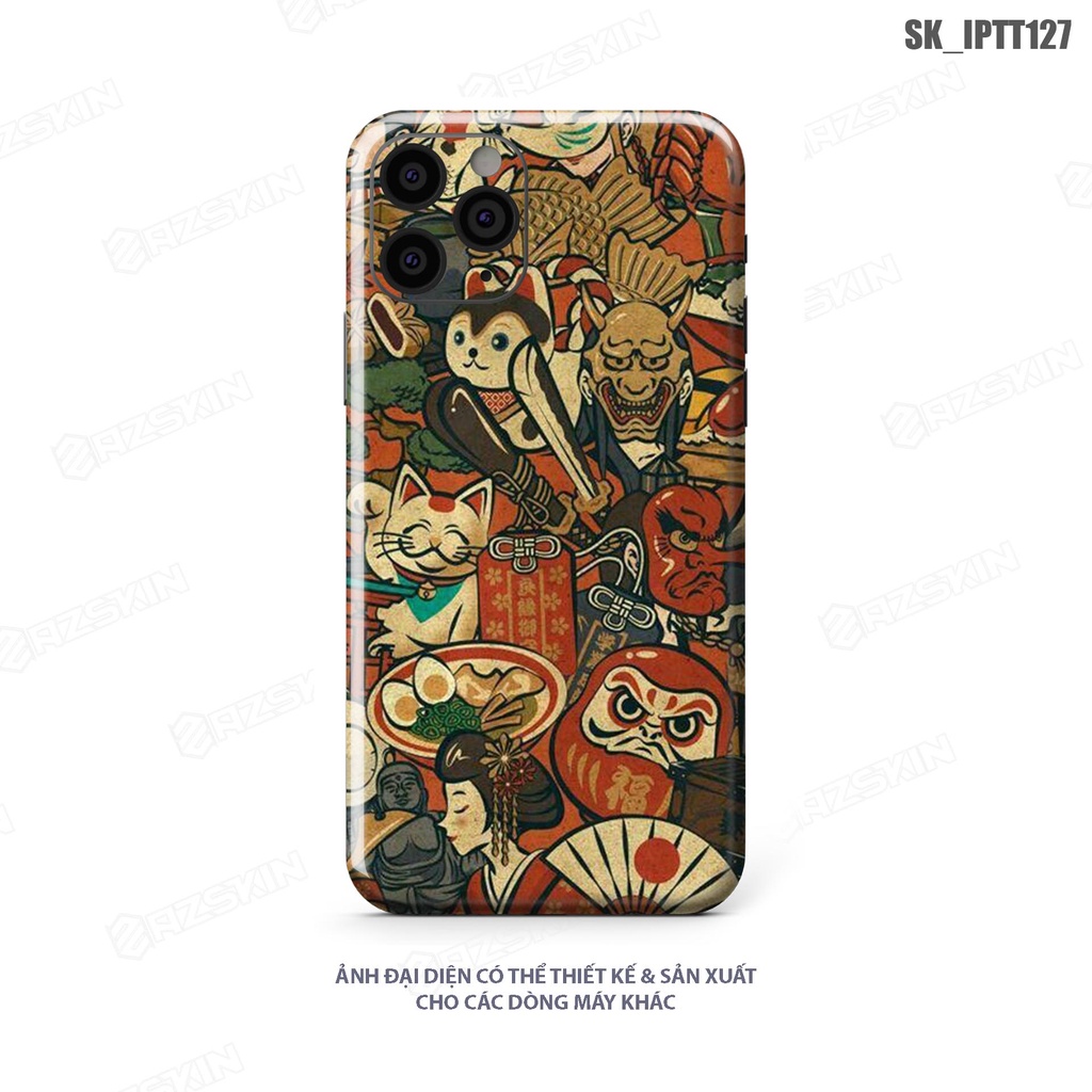 Miếng Dán Skin Lưng Viền IPhone 7/8/14 Pro Max Độc Lạ |SK_IPTT127| Chất Liệu Film 3M Chính Hãng Bền Màu, Cắt Sẵn Dễ Dán