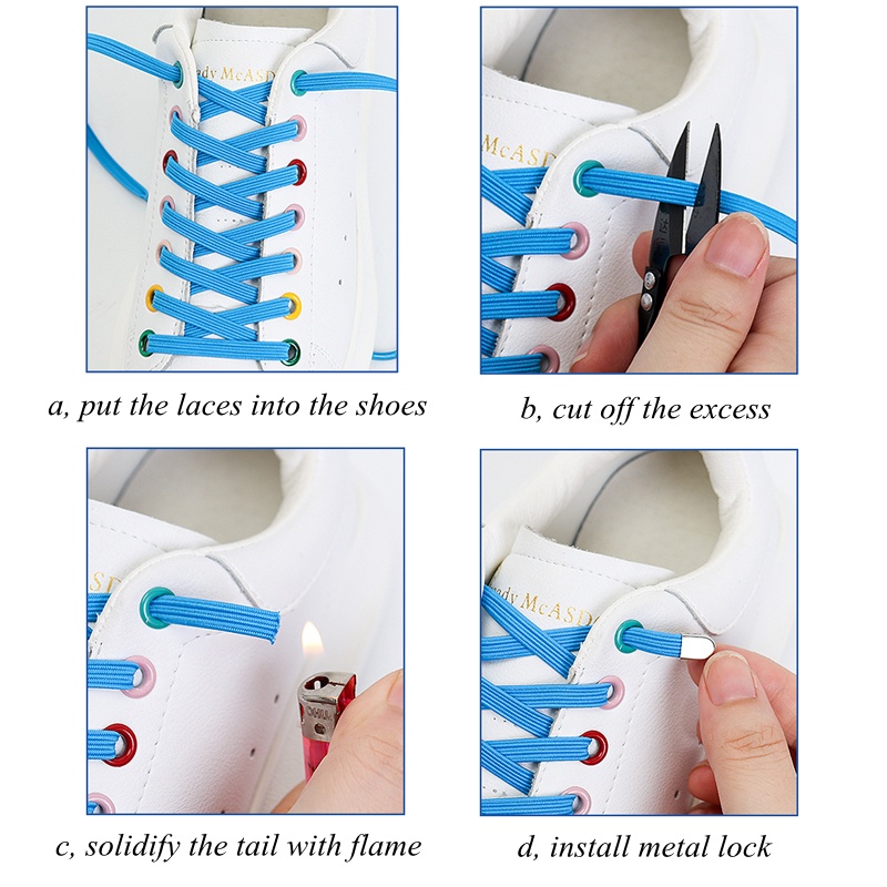 1 Cặp Dây Giày Thể Thao Nhiều Màu Sắc Bắt Mắt Tiện Dụng