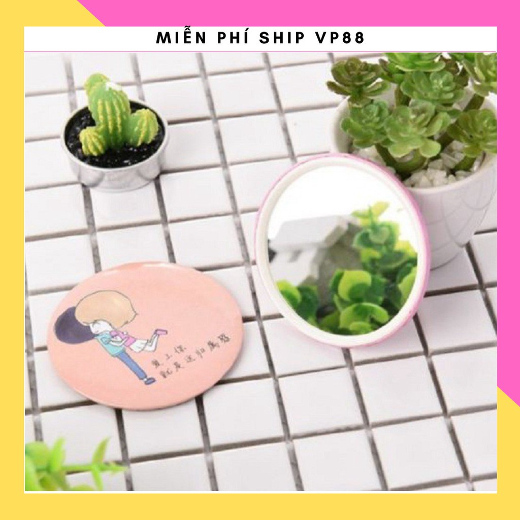 Gương mini cầm tay phong cách Hàn Quốc 1480 miễn phí ship vp88