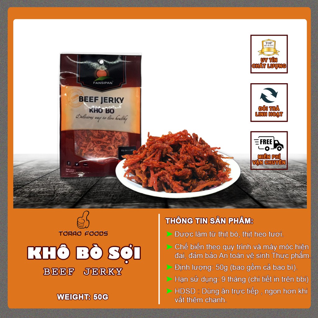 Khô bò sợi Fansipan 50g