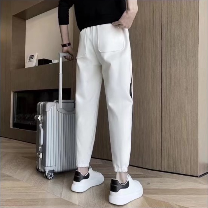 Quần Jogger nam Kẻ Sọc Đơn Giản Thời Trang quần tây Unisex Phong Cách Hàn Quốc quần sọc