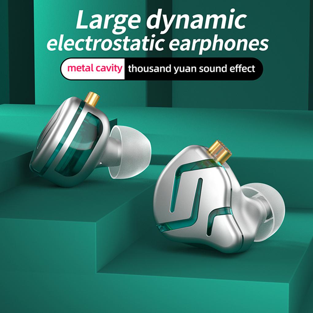 Tai Nghe Nhét Tai KZ-ZES Có Dây 12mm Âm Thanh HiFi Bằng Hợp Kim Kẽm Di Động Cho Điện Thoại / Máy Tính Bảng
