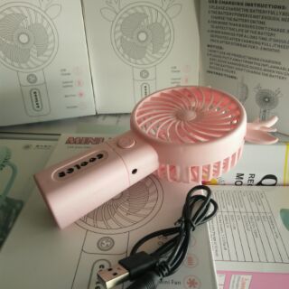 Quạt cầm tay mini tai thú