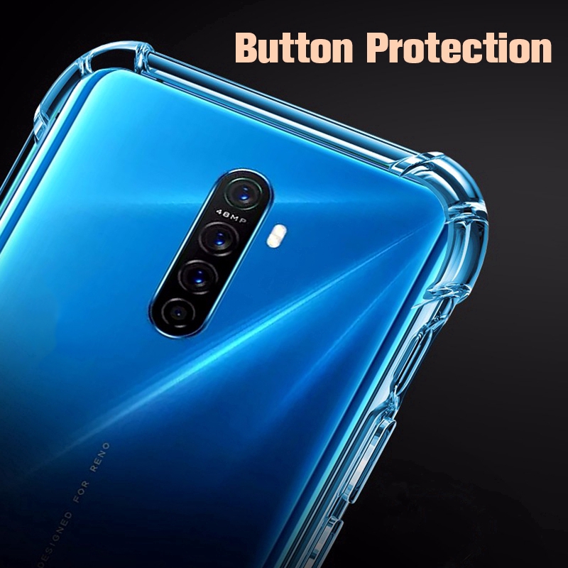 Ốp lưng mềm trong suốt chống sốc cho OPPO F5 F7 F9 F11 A5S A7 A12 A31 A15 A15S A16 A16K A16E A17 A31 A33 A53 A54 A55 A74 A76 A91 A92 A93 A94 A95 A96 Reno 2F 3 4 5 6 7 8 Pro