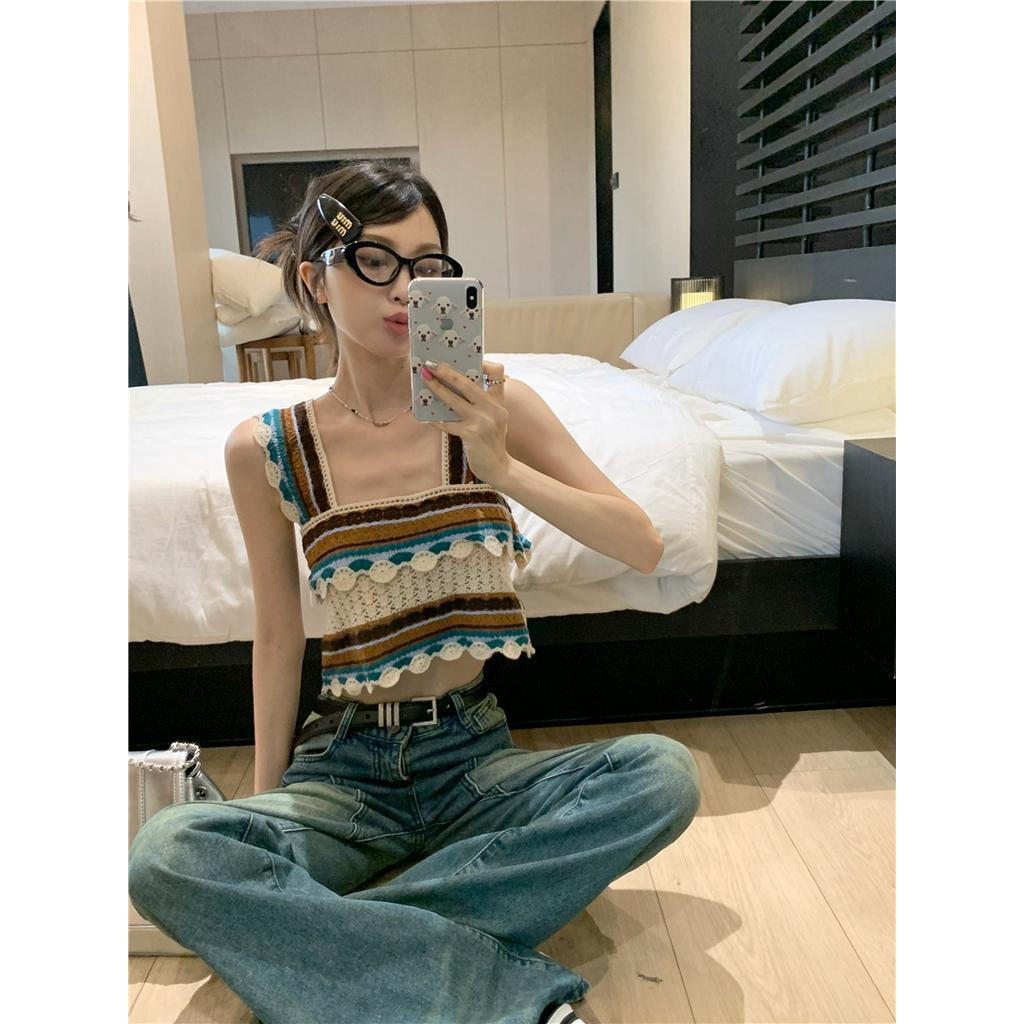 Áo Dây Đan Móc Dáng Ngắn Thời Trang Mùa Hè 62961