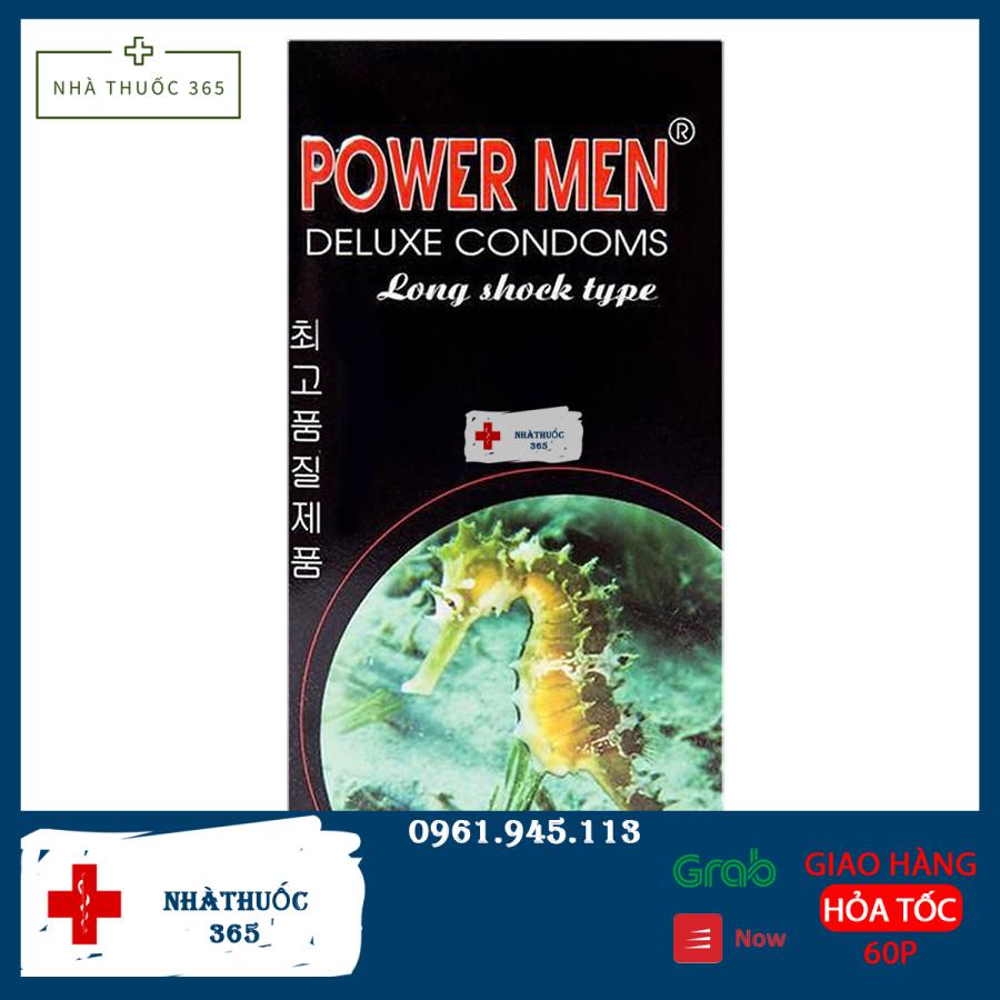 Combo 2 hộp bao cao su power men cá ngưa 24 chiếc kéo dài thời gian quan hệ