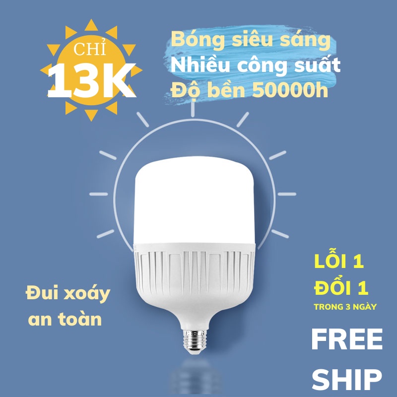 Bóng Đèn Siêu Sáng, Bóng Đèn Tiết Kiệm Điện BULB, Đèn Năng Lượng Mặt Trời ASAKI