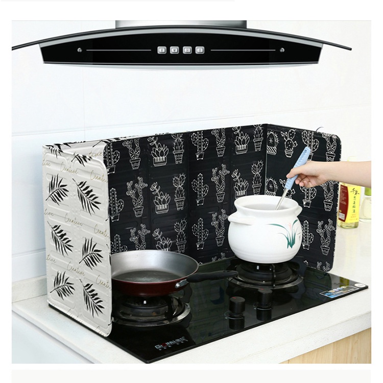 Tấm chắn bắn dầu JOYOUNG bằng lá nhôm cách nhiệt tiện dụng dùng trong nhà bếp