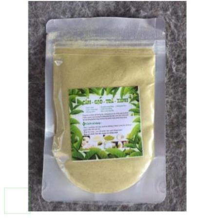 100gr Bột cám gạo trà xanh dưỡng da handmade
