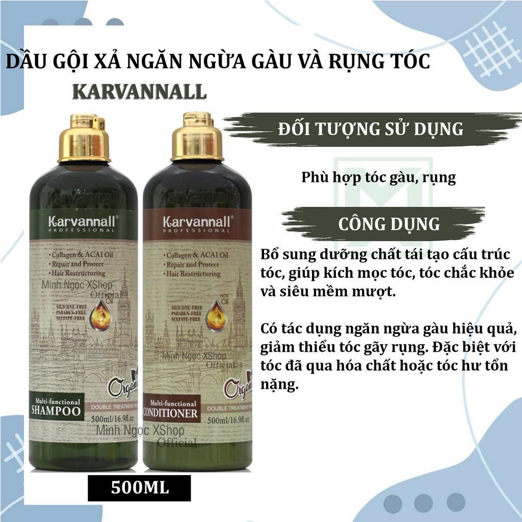 Dầu gội xả ngăn ngừa gàu và rụng tóc Karvannall 500ML