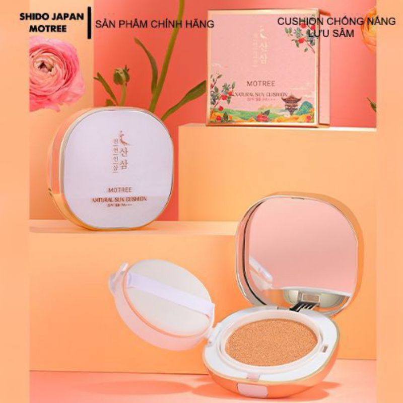 Phấn Nước -Cushion Chống nắng MOTREE Sâm lựu SPF50+ PA+++ 15g, lớp phấn mỏng Mịn, Che Phủ Tốt, Lâu Trôi