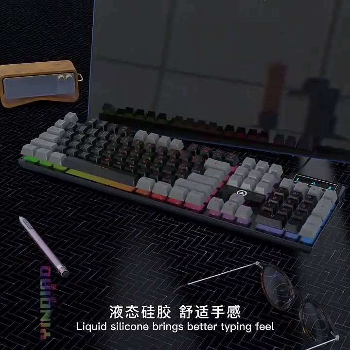 Bàn phím giả cơ gaming NTC Yindiao K500 led đa màu - phối keycaps cực đẹp (5 màu) | BigBuy360 - bigbuy360.vn