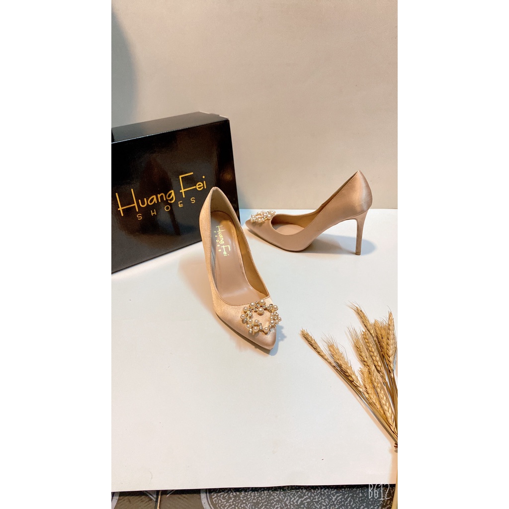 Giày cao gót lụa màu siêu sang chảnh gót cao 11cm