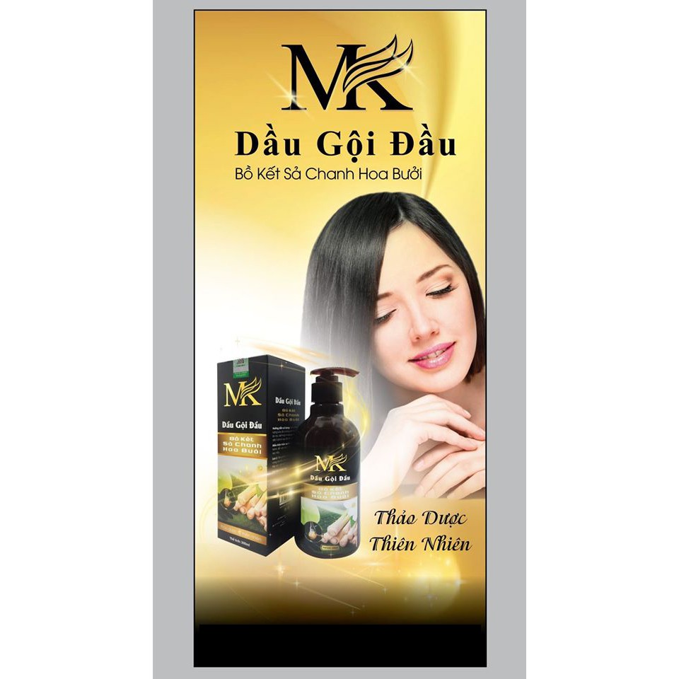 Dầu gội đầu Bồ Kết - Sả - Chanh - Hoa bưởi MK (300ml)