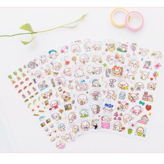 Set 6 tấm sticker cún con ST02