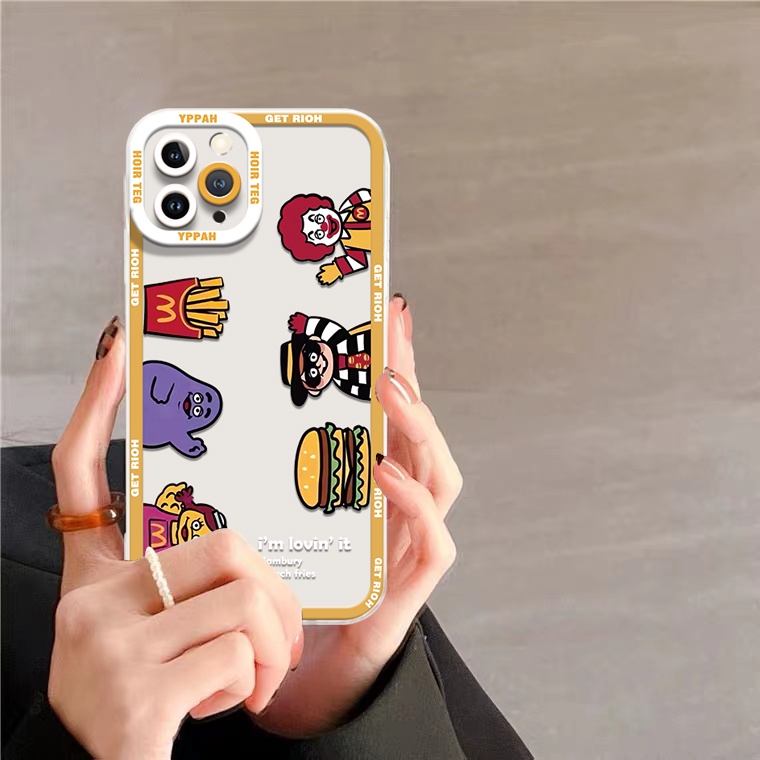 Ốp Điện Thoại Silicon TPU Mềm Trong Suốt Họa Tiết Dễ Thương Cho IPhone 13 12 Mini 11 Pro X XR XS Max SE 2020 6 6S 7 8 Plus