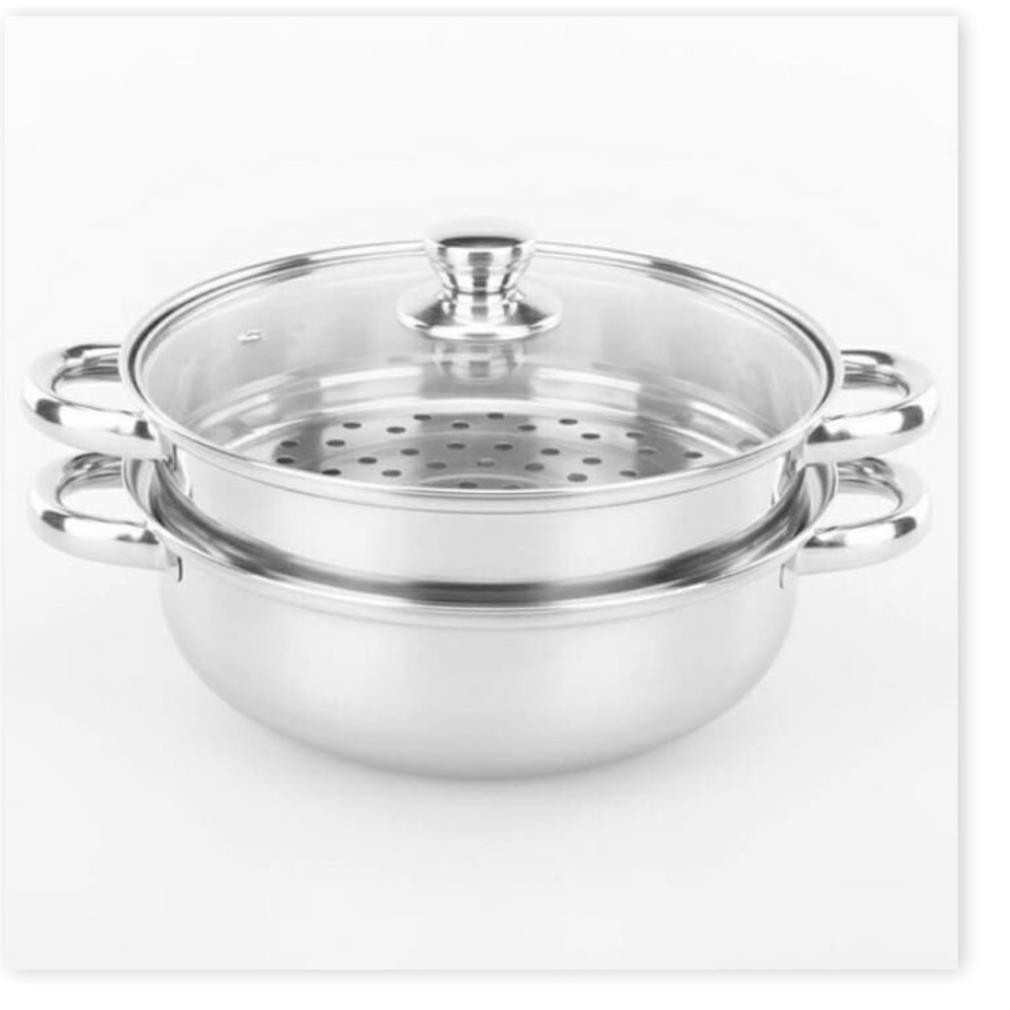 [Xả Kho]Nồi hấp inox 2 tầng POT size 28cm