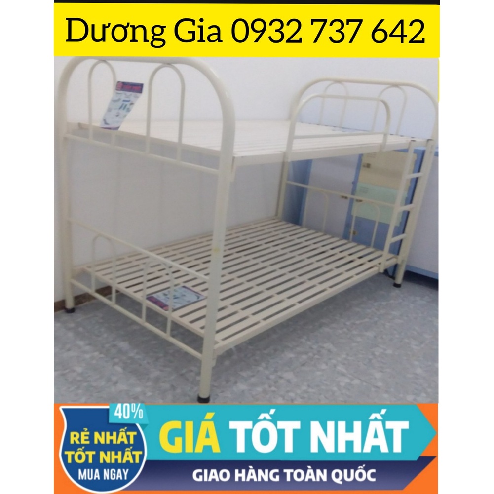 Giường tầng sắt người lớn- giường cho công nhân viên - giường tầng sắt giá rẻ HCM
