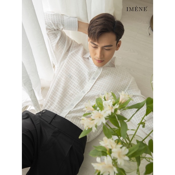 QUẦN TÂY NAM LƯNG CAO IMÈNE SIDETAB- KHUY RÚT 1 BÊN