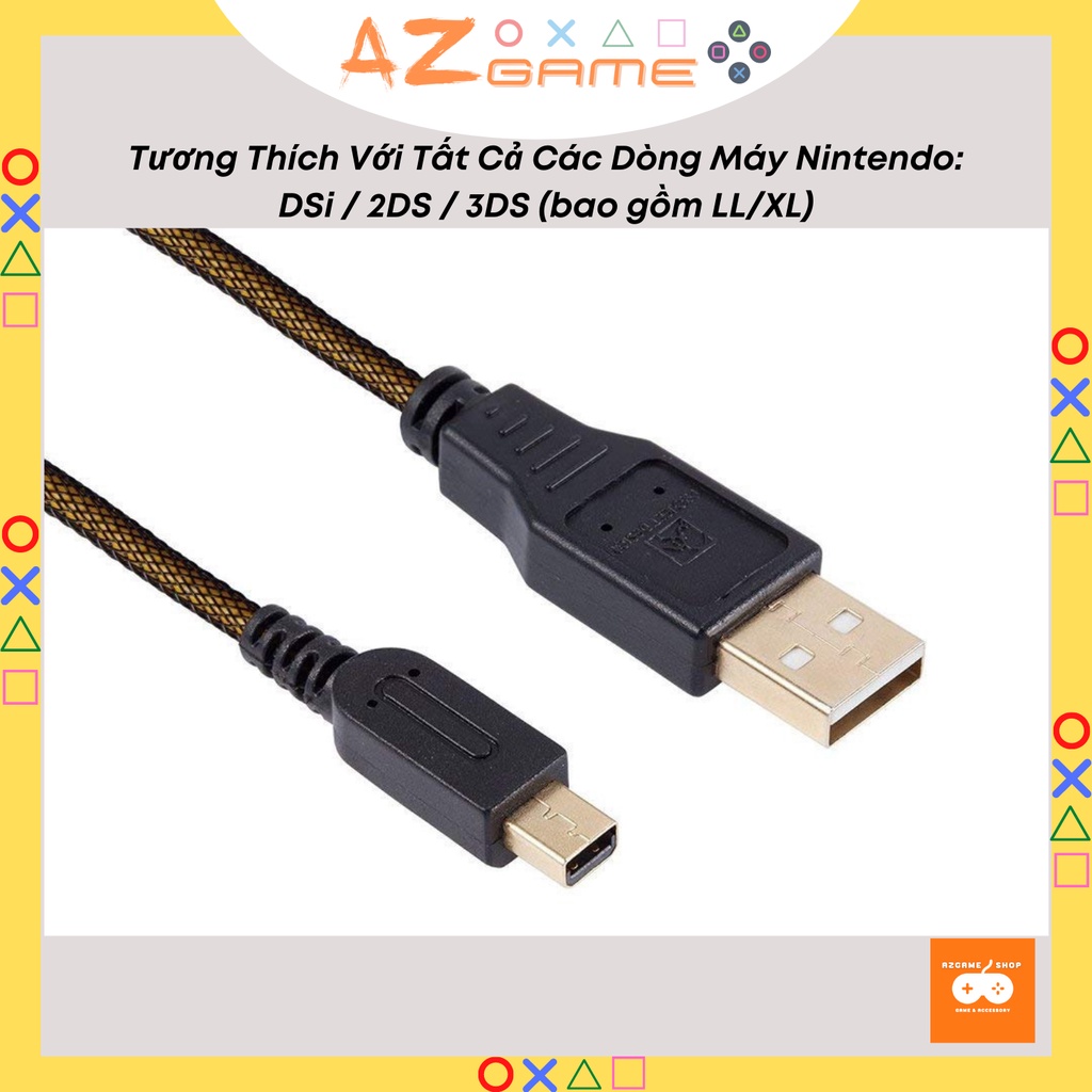 Dây Cáp Sạc USB cho Nintendo DSi / DsiXL / 2DS / 3DS cao cấp (dài 1.5m)