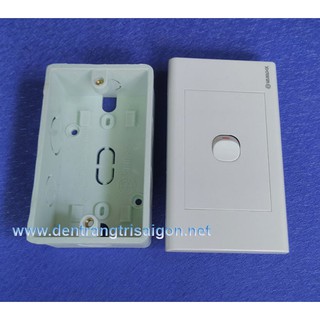 COMBO Bộ 1 Công tắc + Mặt nạ + Đế âm tường- SINO VANLOCK..