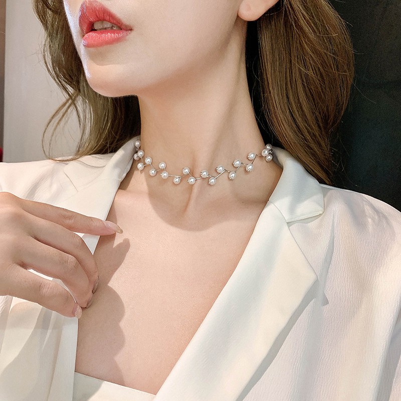 Vòng cổ choker đính kim sa lấp lánh thời trang cá tính cho nữ | BigBuy360 - bigbuy360.vn