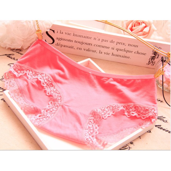 Quần lót ren chất cotton cho chị em 1 chiếc- 2 chiếc (42-57kg)