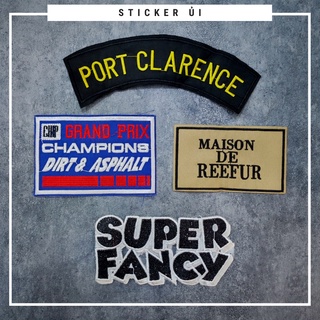 Sticker ủi quần áo cao cấp CÓ SẴN KEO ỦI,sticker path dán quần áo dùng làm miếng vá Quần Áo,vá áo phao,trang trí quần áo