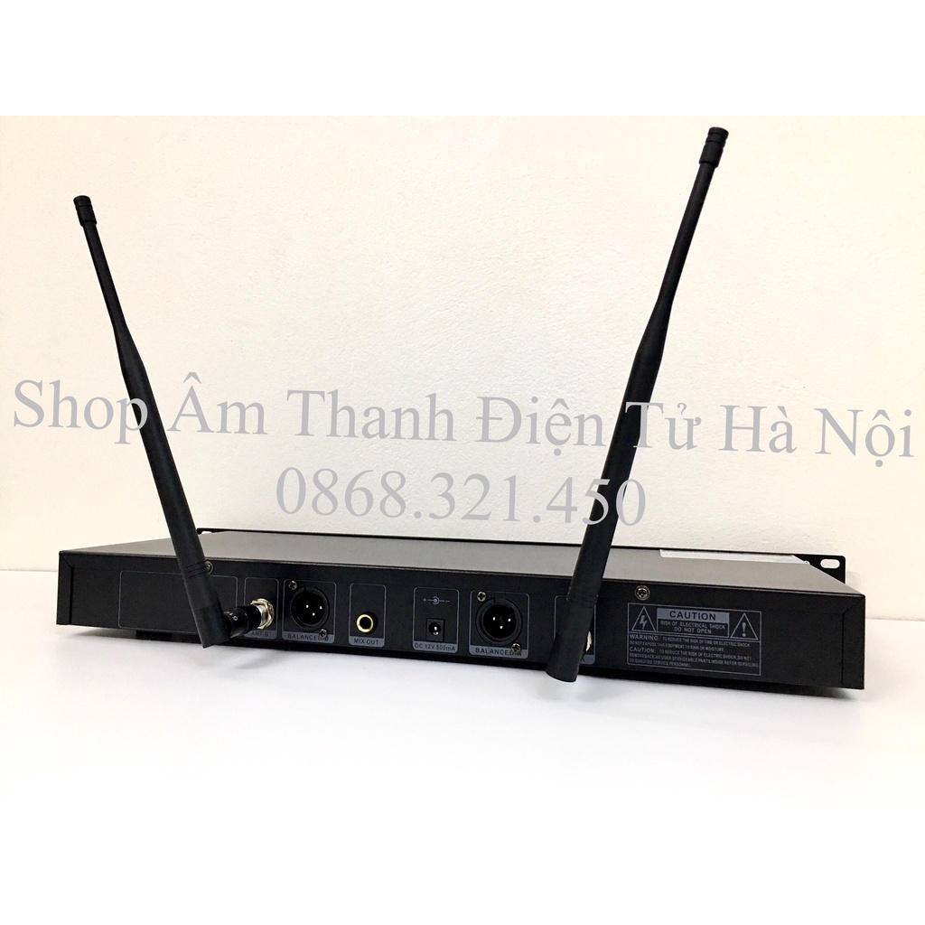 Micro Không Dây DMX 2000 Pro Có Tự Ngắt, Dò Tần Số Sóng. Chuyên Karaoke Gia Đình, Phòng Trà, Quán Hát.