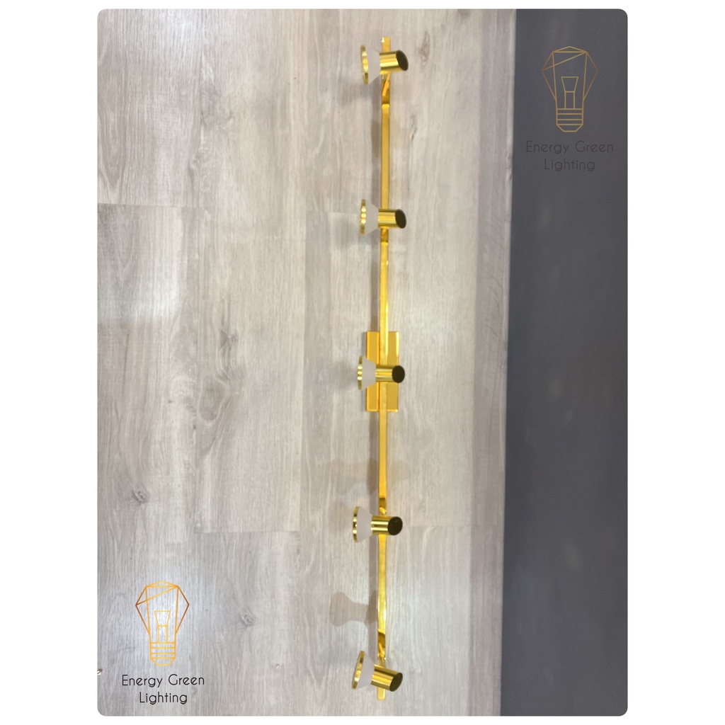 Đèn soi tranh Energy Green Lighting - rọi gương Led 5 đèn chiếu sáng model 3602 -5 15w - Ánh sáng vàng