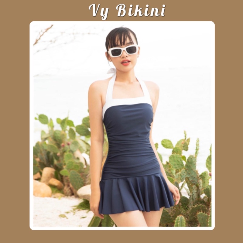 Bikini, đồ bơi nữ liền thân váy xoè tôn dáng, che khuyết điểm