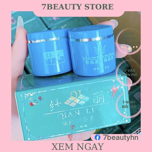 Kem QIAN LI ngày và đêm QL 7 Day hộp màu xanh