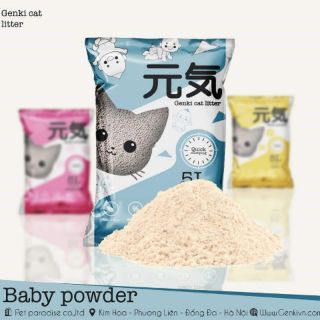 Cát vệ sinh cho Mèo Genki Phấn Baby 5L