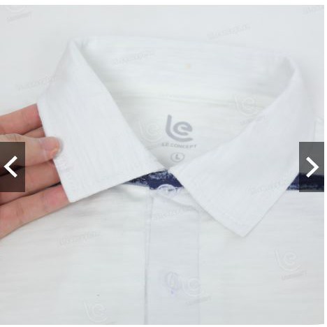 Giá nào cũng bán-Áo thun polo nam kẻ caro trắng đen LE.CONCEPT chất liệu Cotton 100% cao cấp, chuẩn form, nam tính