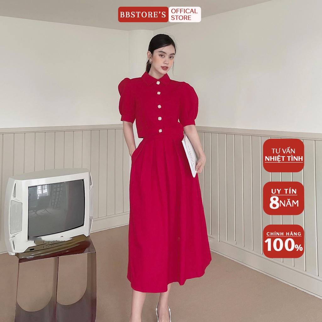 BBSTORE'S Set Váy Dự Tiêc Kết Hợp Công Sở Thanh Lịch Duyên Dáng - K799