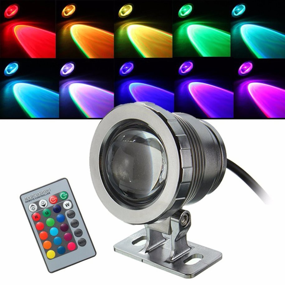 Đèn LED RGB 10W chống nước cho hồ bơi/dùng dưới nước