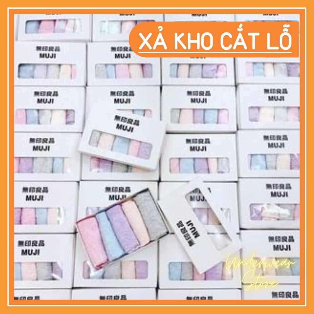 [ Hàng Loại 1] Hộp 5 Quần Lót Cotton Gân Tăm Xuất Nhật Co Giãn 4 Chiều Đóng Hộp Sịn Xò